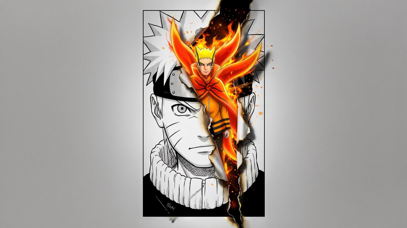 View of Naruto Uzumaki in Soft Natural Light — Anime wallpaper