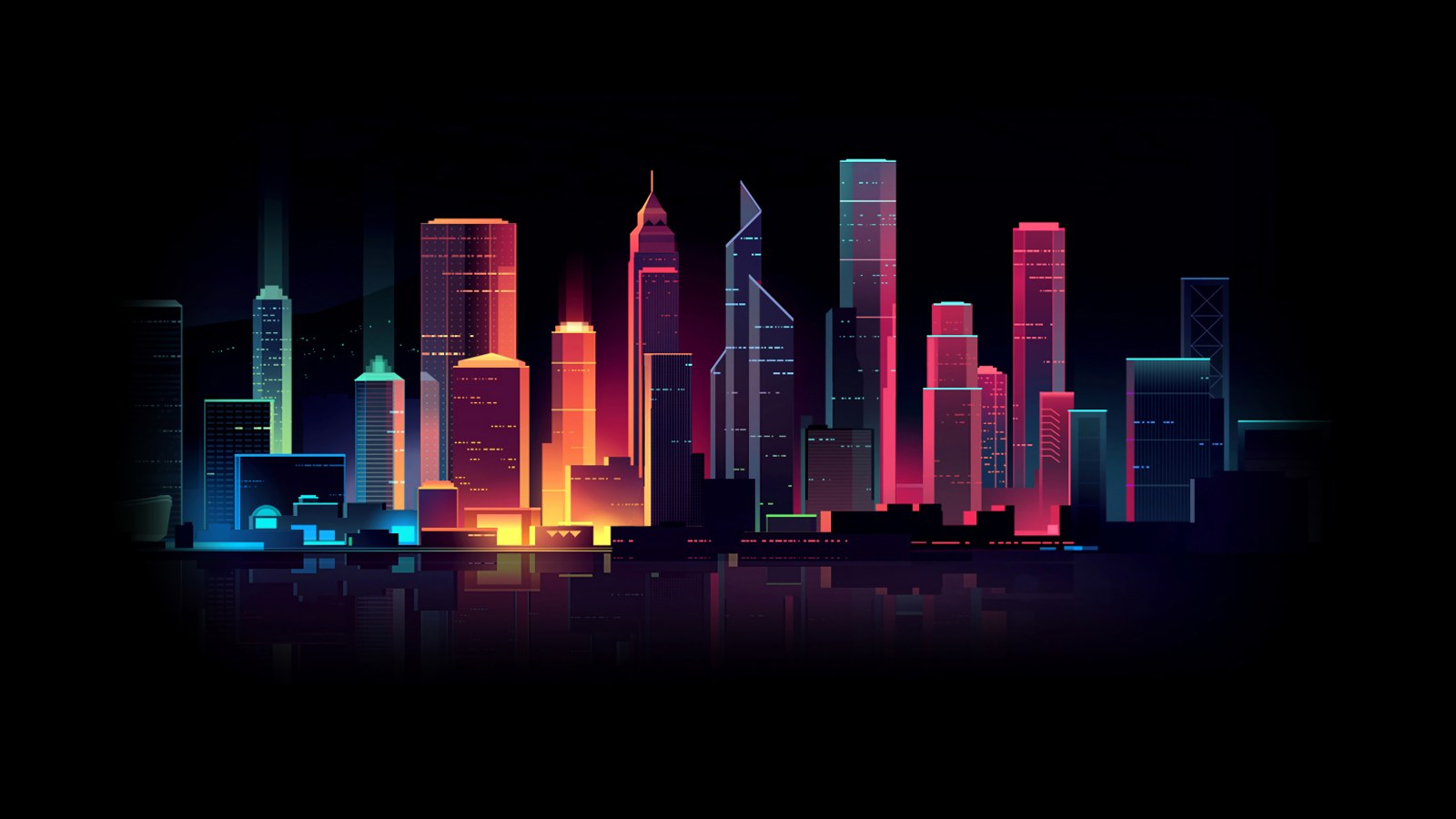 Dark Cityscape Desktop Background — City wallpaper