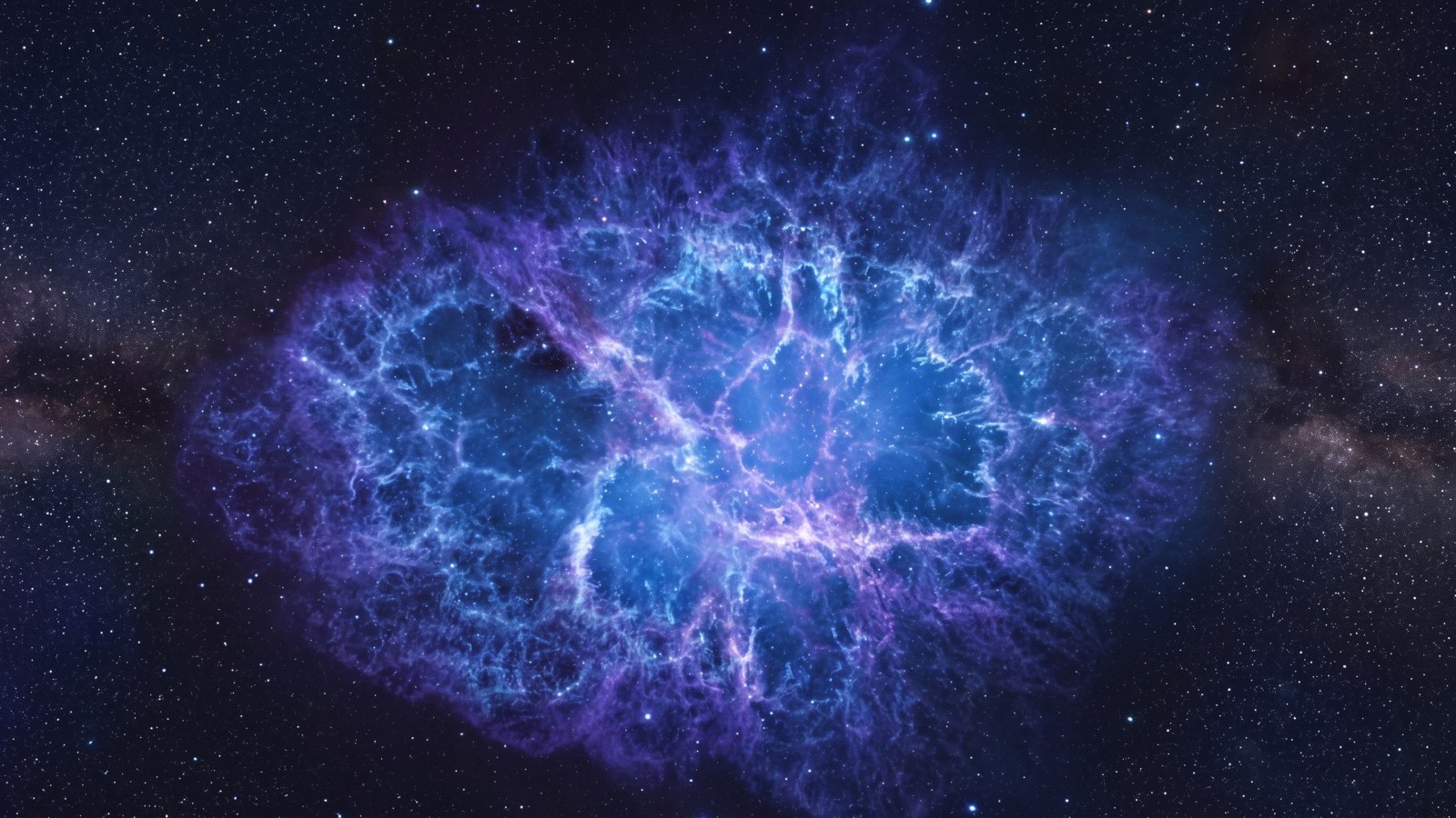 Electric Blue Nebula 4K Wallpaper — Space wallpaper
