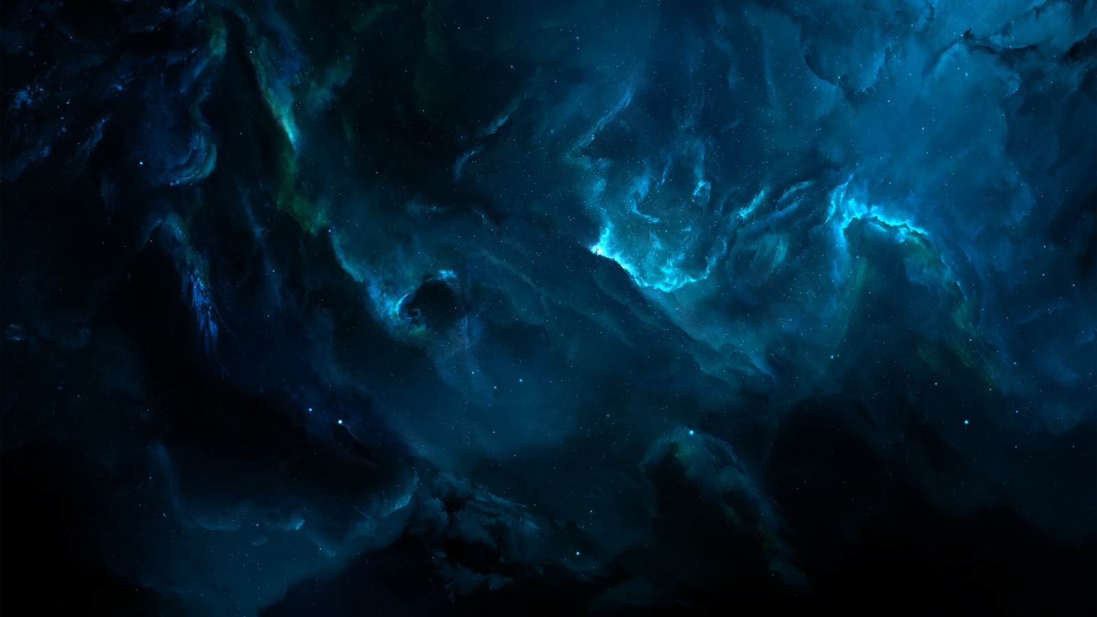 Swirling Blue Nebula Wallpaper — Space wallpaper