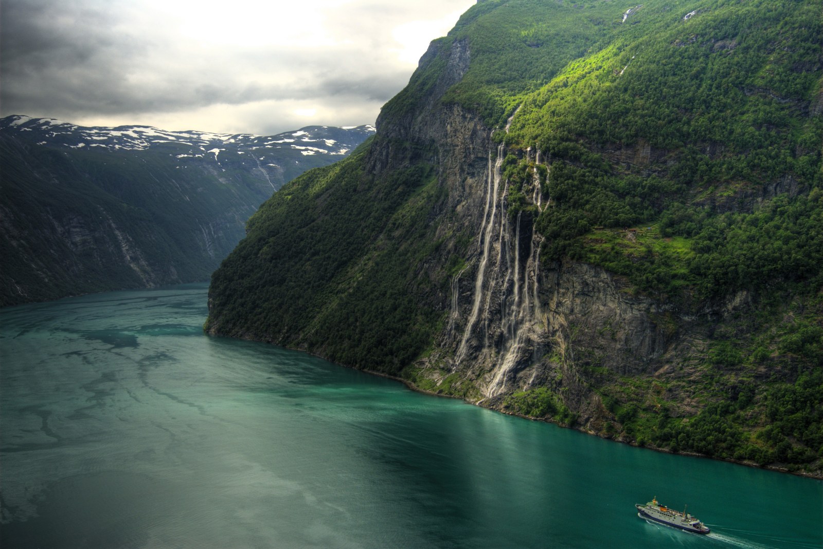 Fjord Cliff Waterfall — Waterfalls wallpaper