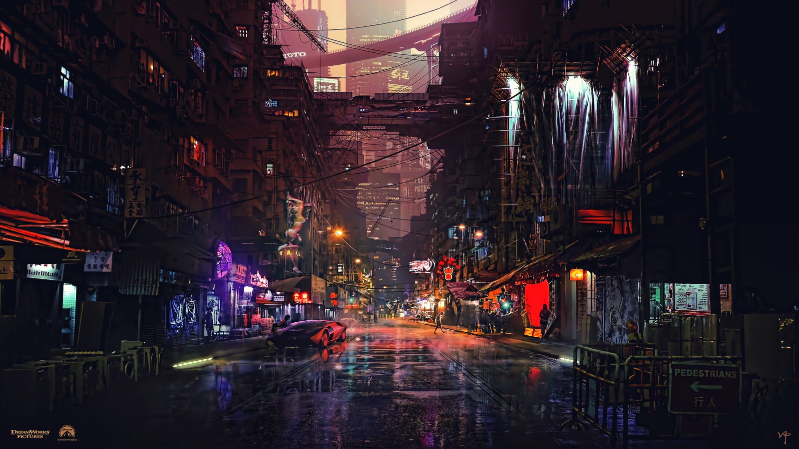 Nighttime City Skyline Desktop Background — City wallpaper