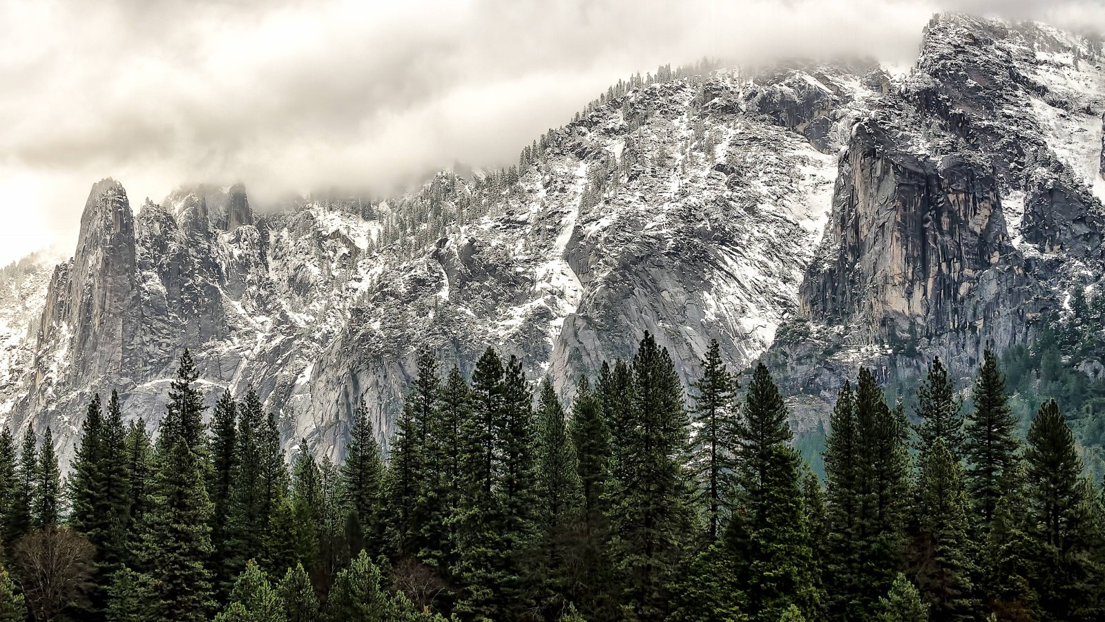 Snow Covered Mountain Range 4K Wallpaper — Nature wallpaper