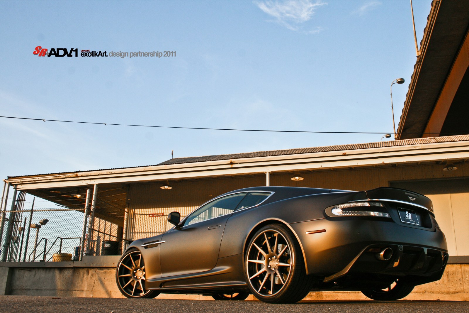 Dark Coupe Under a Carport — Cars wallpaper