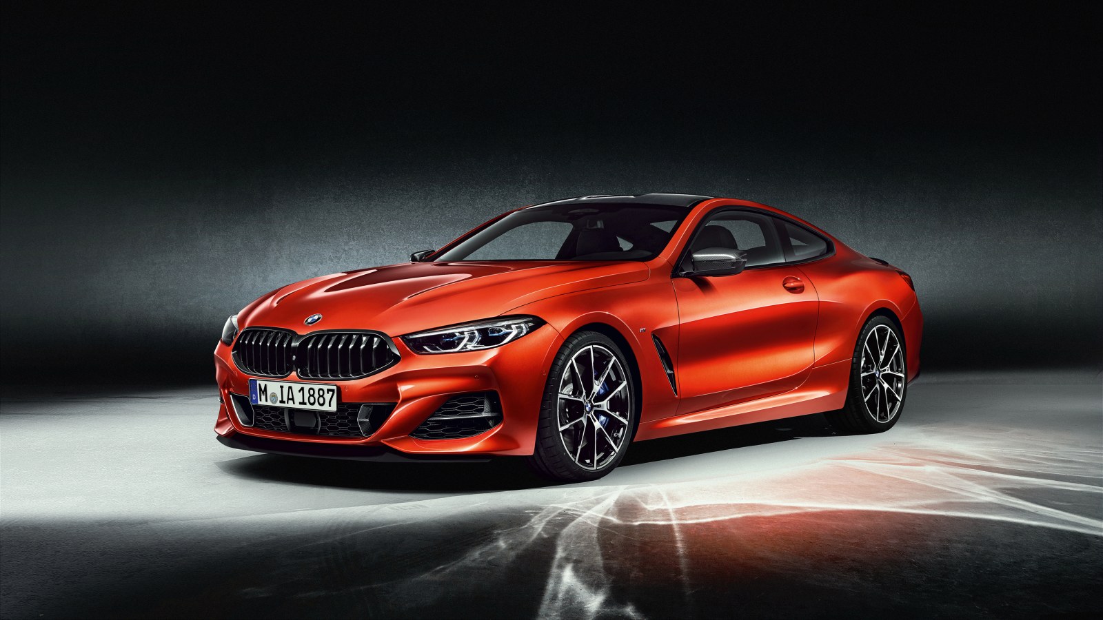 Bmw M850I Xdrive Carbon Package Sunset Orange 2019 — cars 4K wallpaper