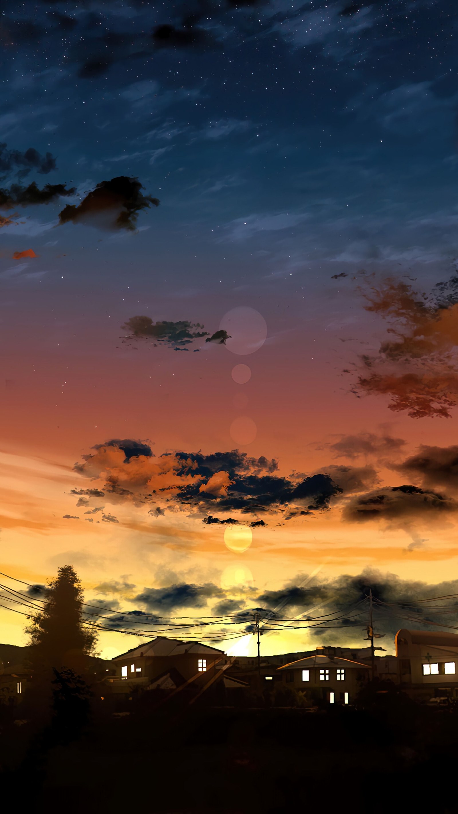 Sky of Anime in Sunrise Tones — Sunsets & Sunrises wallpaper