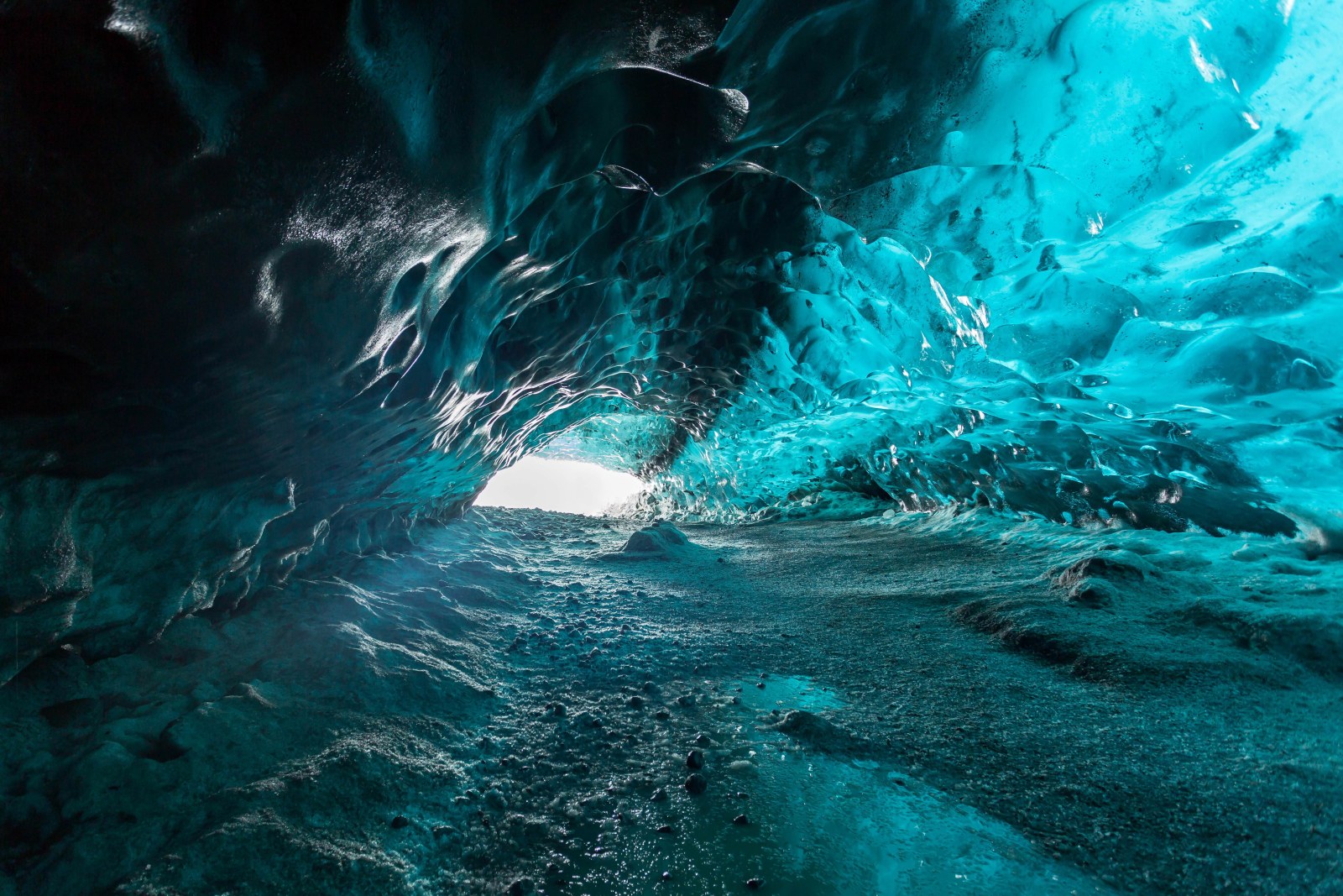 Turquoise Ice Cave Wallpaper — Nature wallpaper