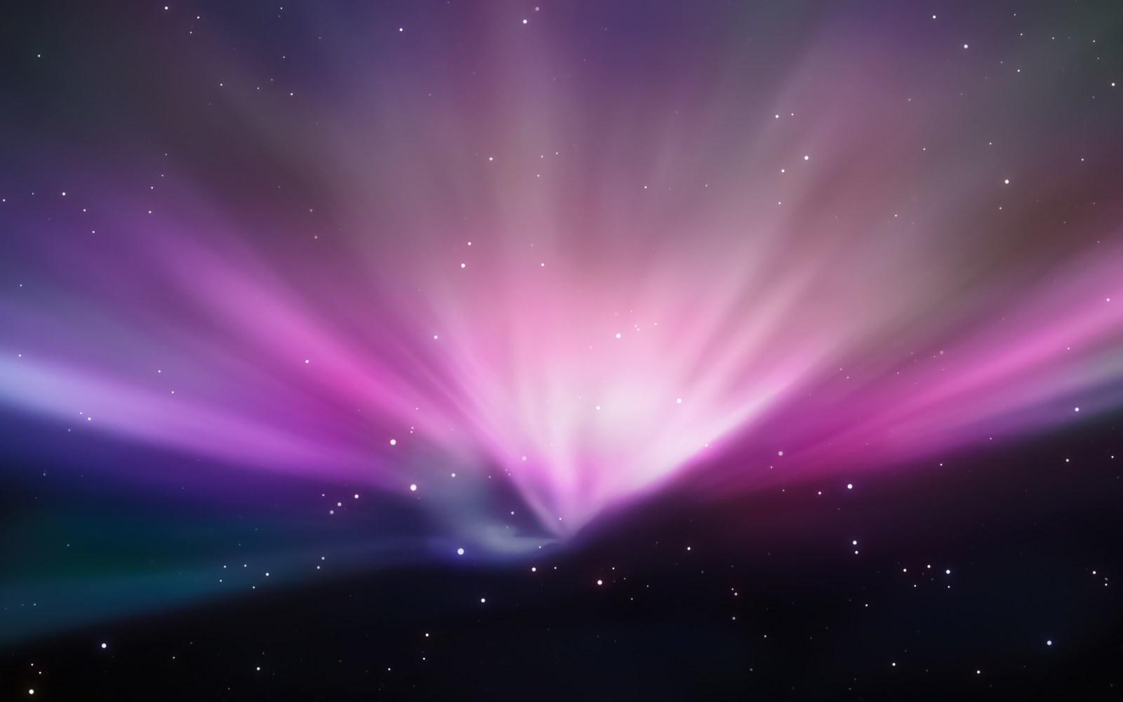 Purple Aurora Across a Starry Sky Wallpaper — Abstract wallpaper