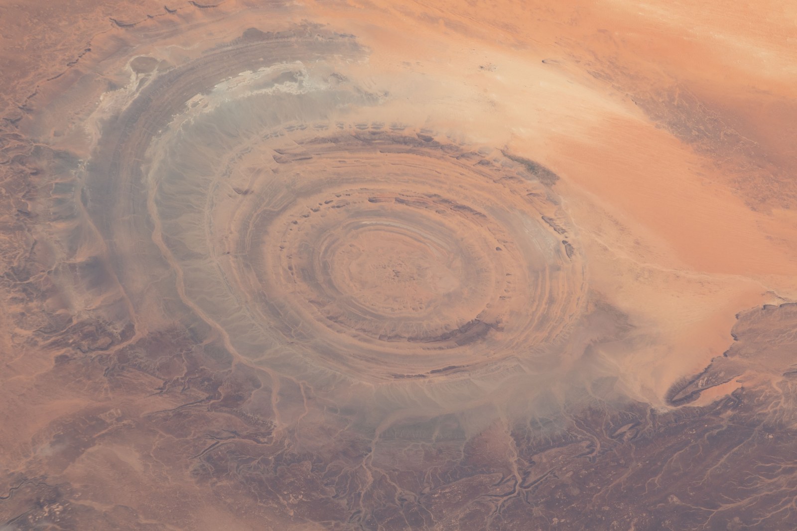 Eye of the Sahara from the ISS — Earth from Space wallpaper