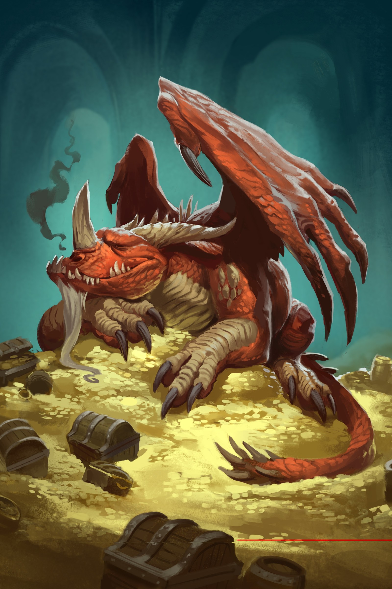 Hearthstone Dragon Hoard Art — Games wallpaper