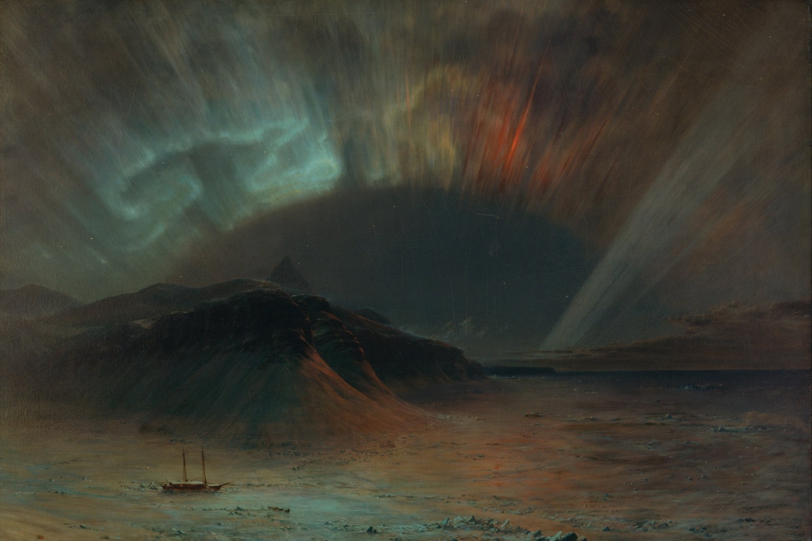 Frederic Edwin Church - Aurora Borealis - Google Art Project — Aurora wallpaper