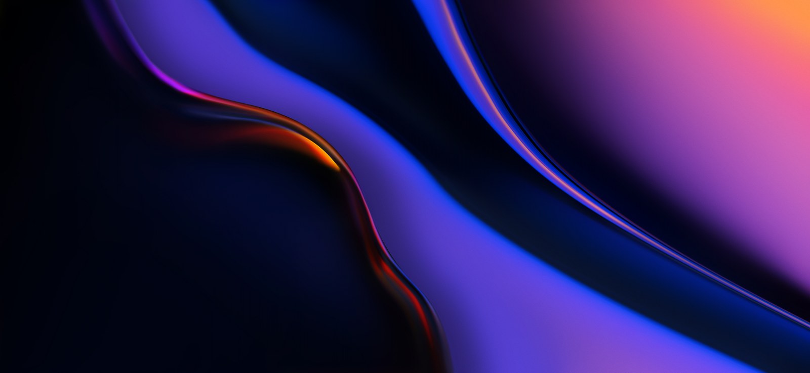 Blue and Purple Flowing Abstract Wallpaper — Abstract wallpaper