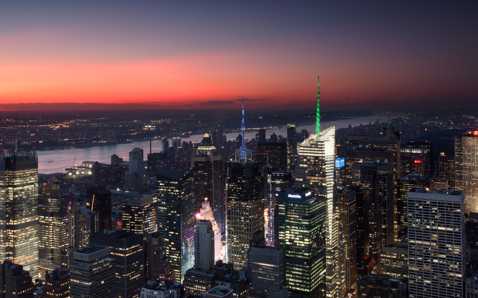 Times Square New York Manhattan Sunset Cityscape Wallpaper — City wallpaper