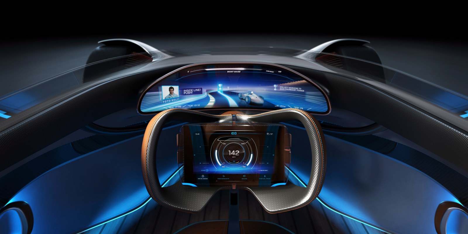 Mercedes Benz Vision Eq Silver Arrow Interior Futuristic Wallpaper — Cars wallpaper