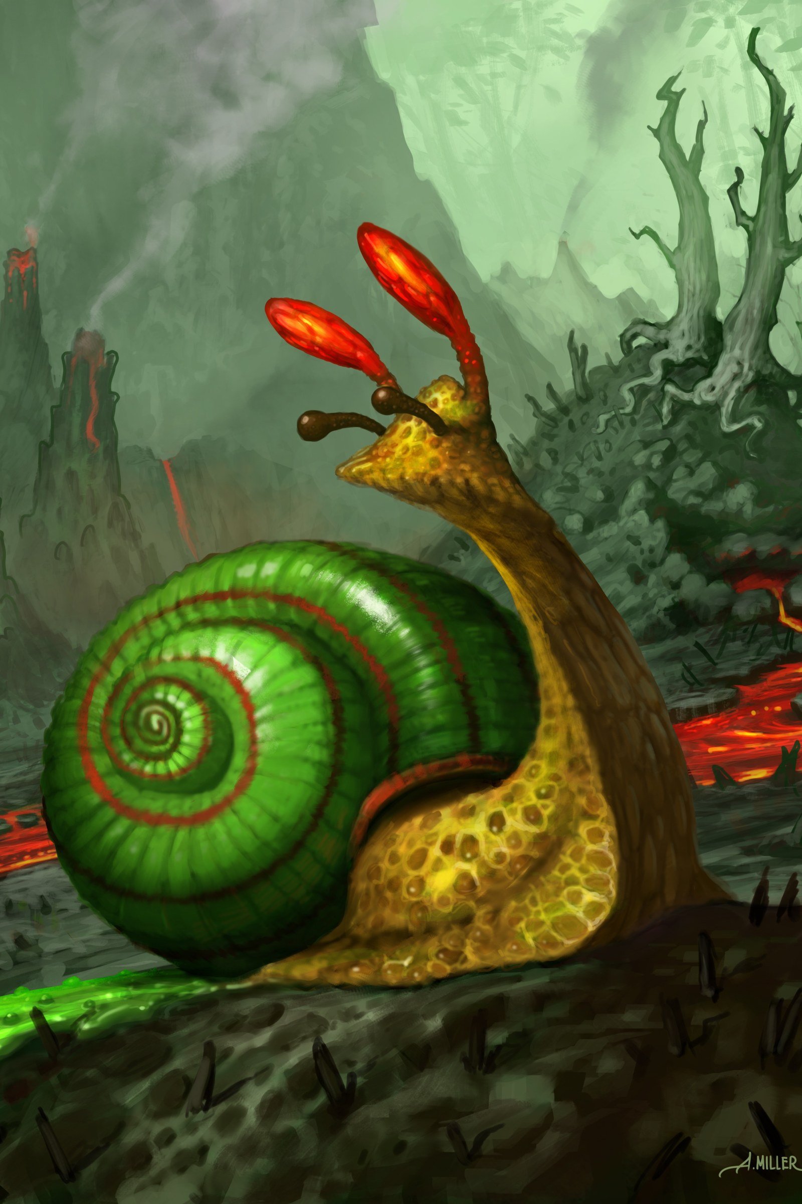 Hearthstone Giant Snail Art — Games wallpaper