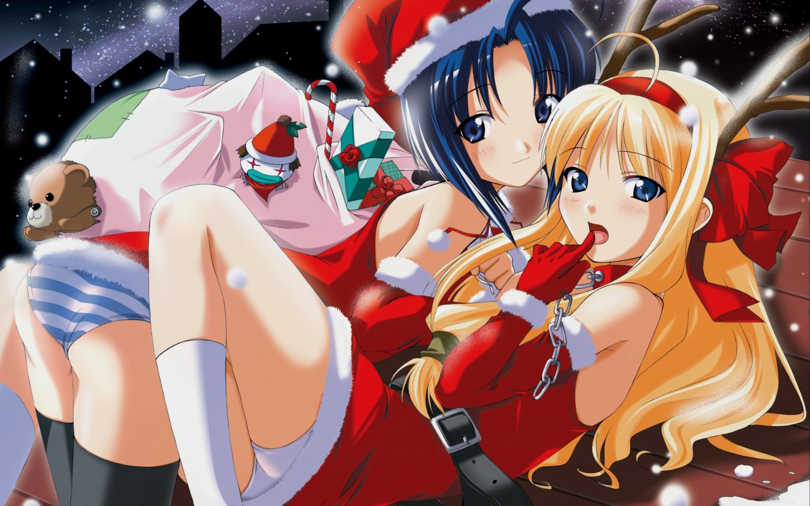 Festive Anime Characters Wallpaper — Anime wallpaper