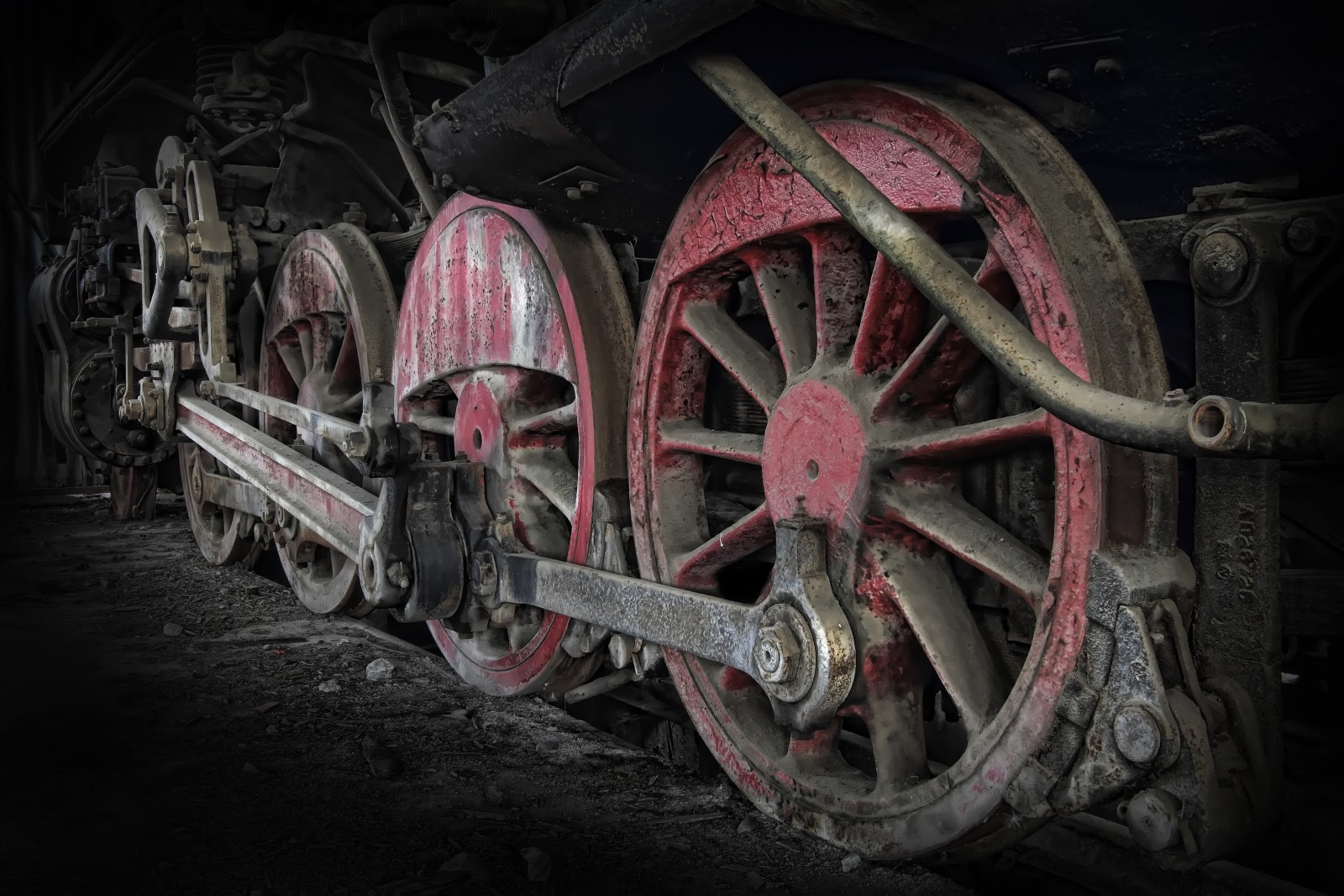 Landscape in Moody Natural Light — Trains wallpaper