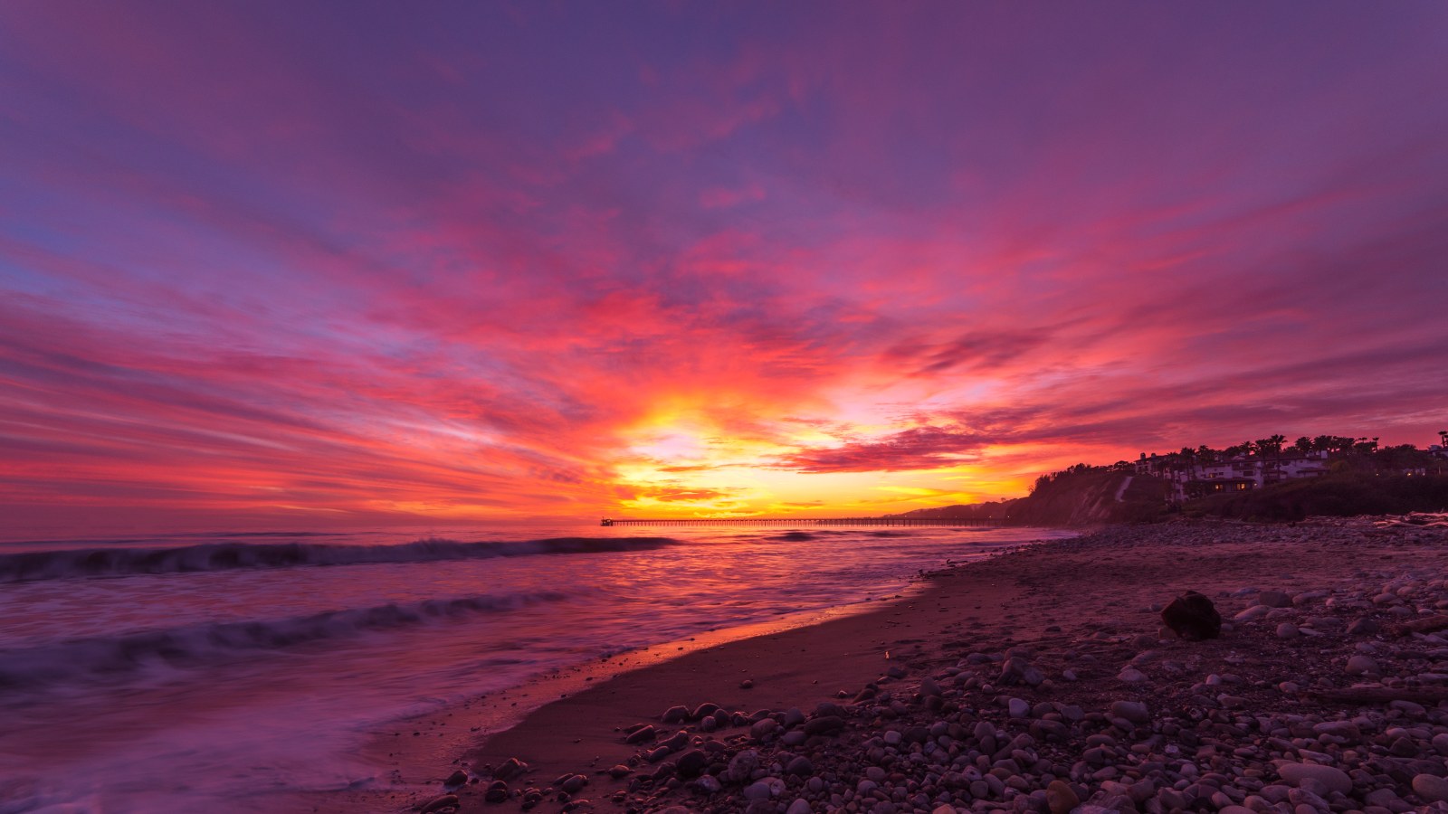 Sunset at El Capitán State Beach — Ocean & Beach wallpaper