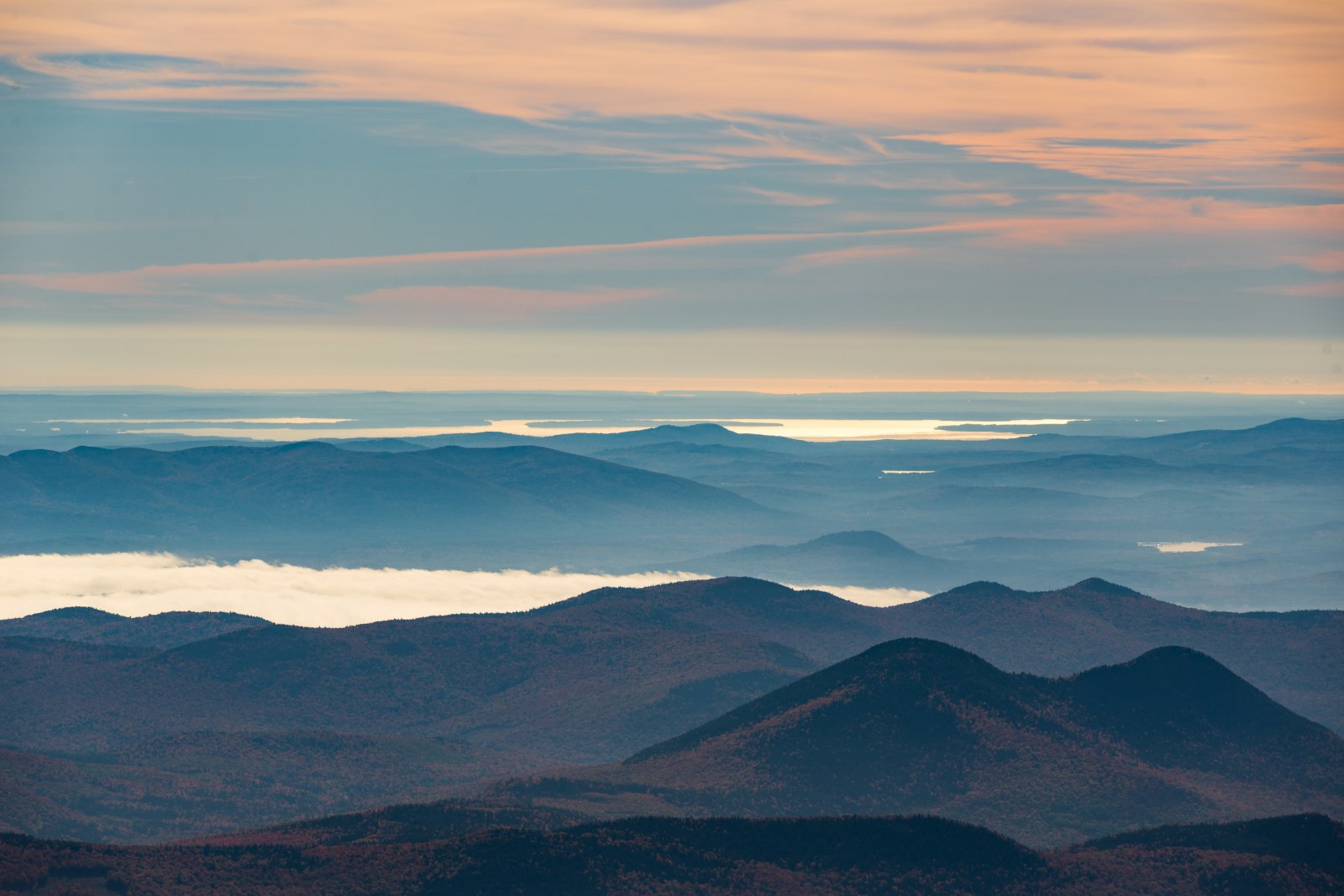 Layered Hills in Morning Mist — Nature wallpaper