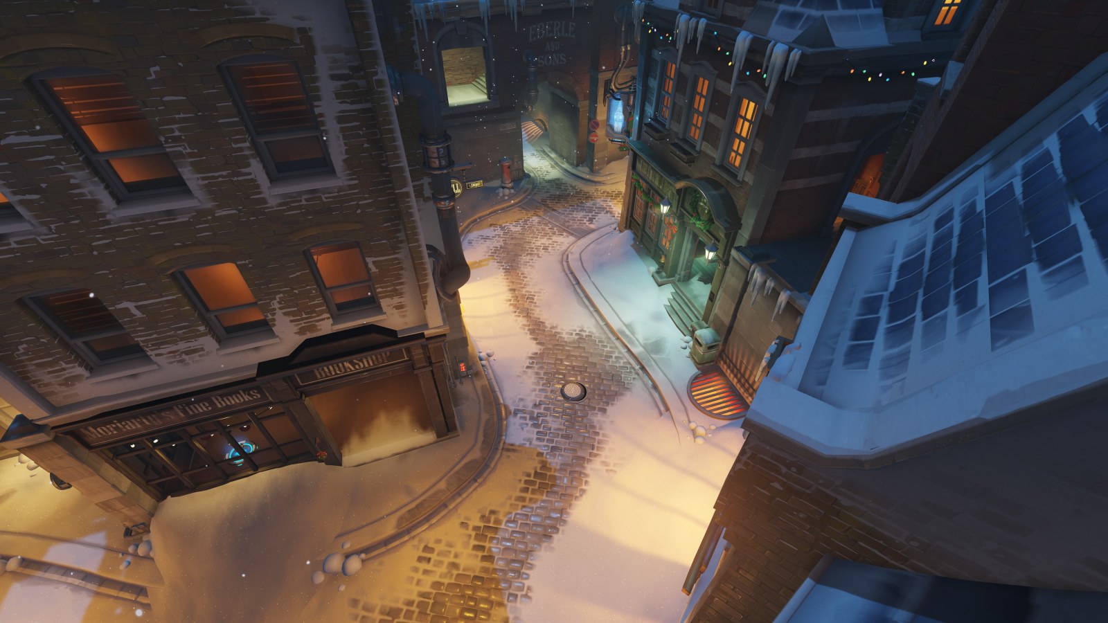 Overwatch King's Row in Winter — Games wallpaper