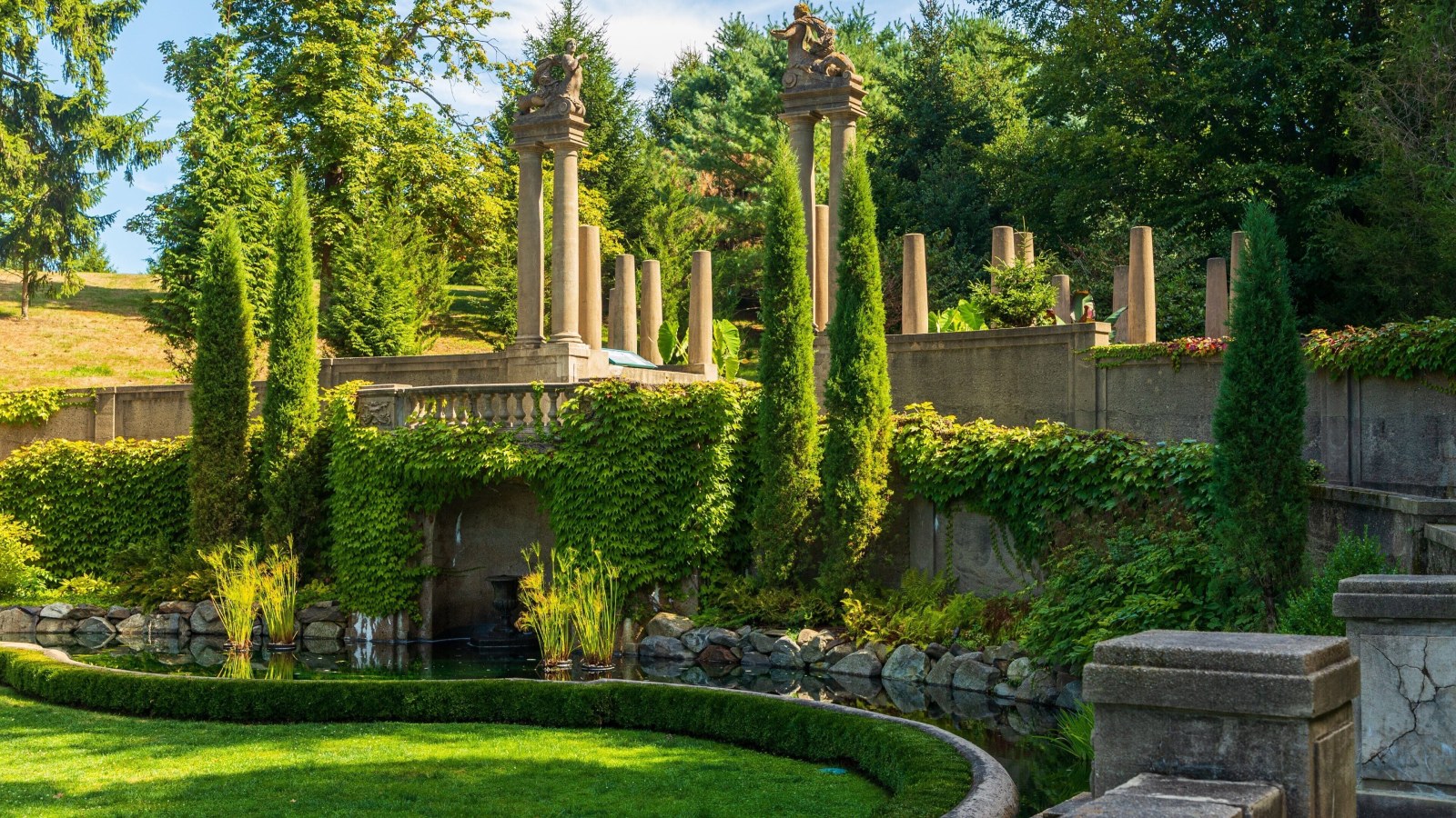 Formal Gardens at Castle Hill — Architecture wallpaper
