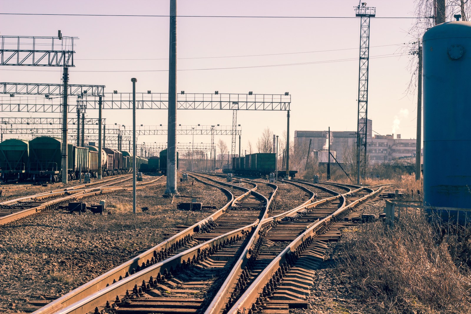 Landscape Desktop Background 4K Wallpaper — Trains wallpaper