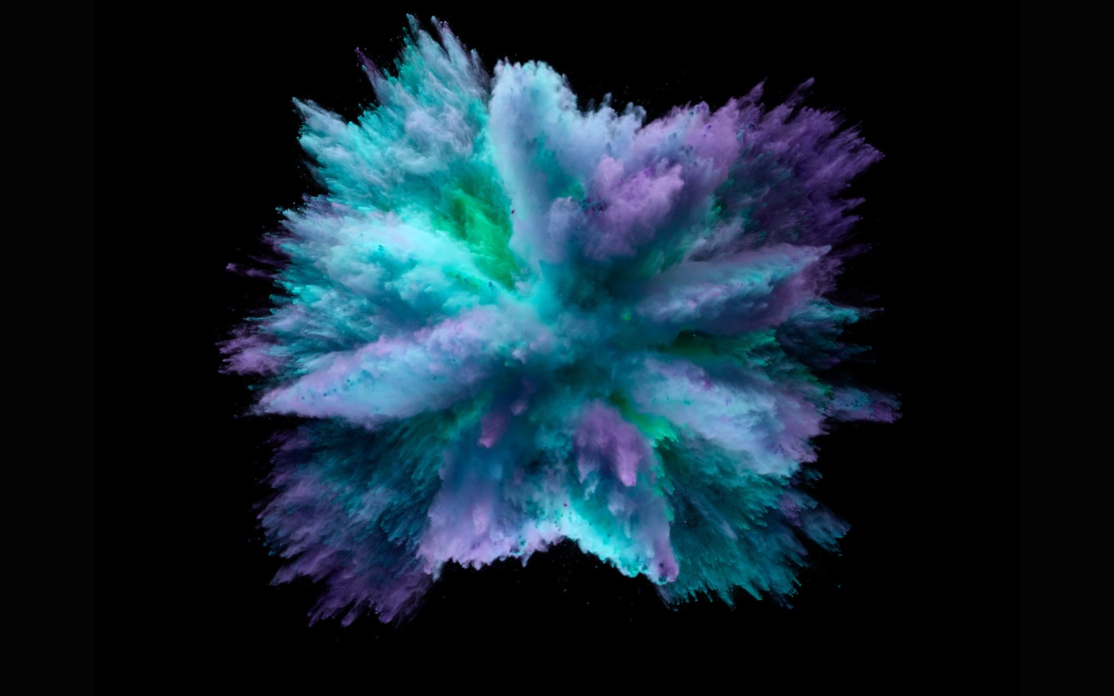 Turquoise and Purple Powder Explosion Wallpaper — Abstract wallpaper