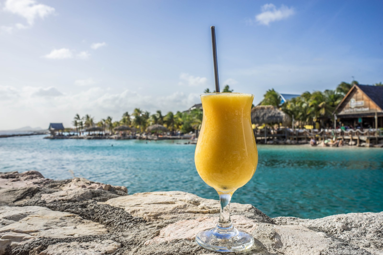 Tropical Cocktail by the Sea — Ocean & Beach wallpaper