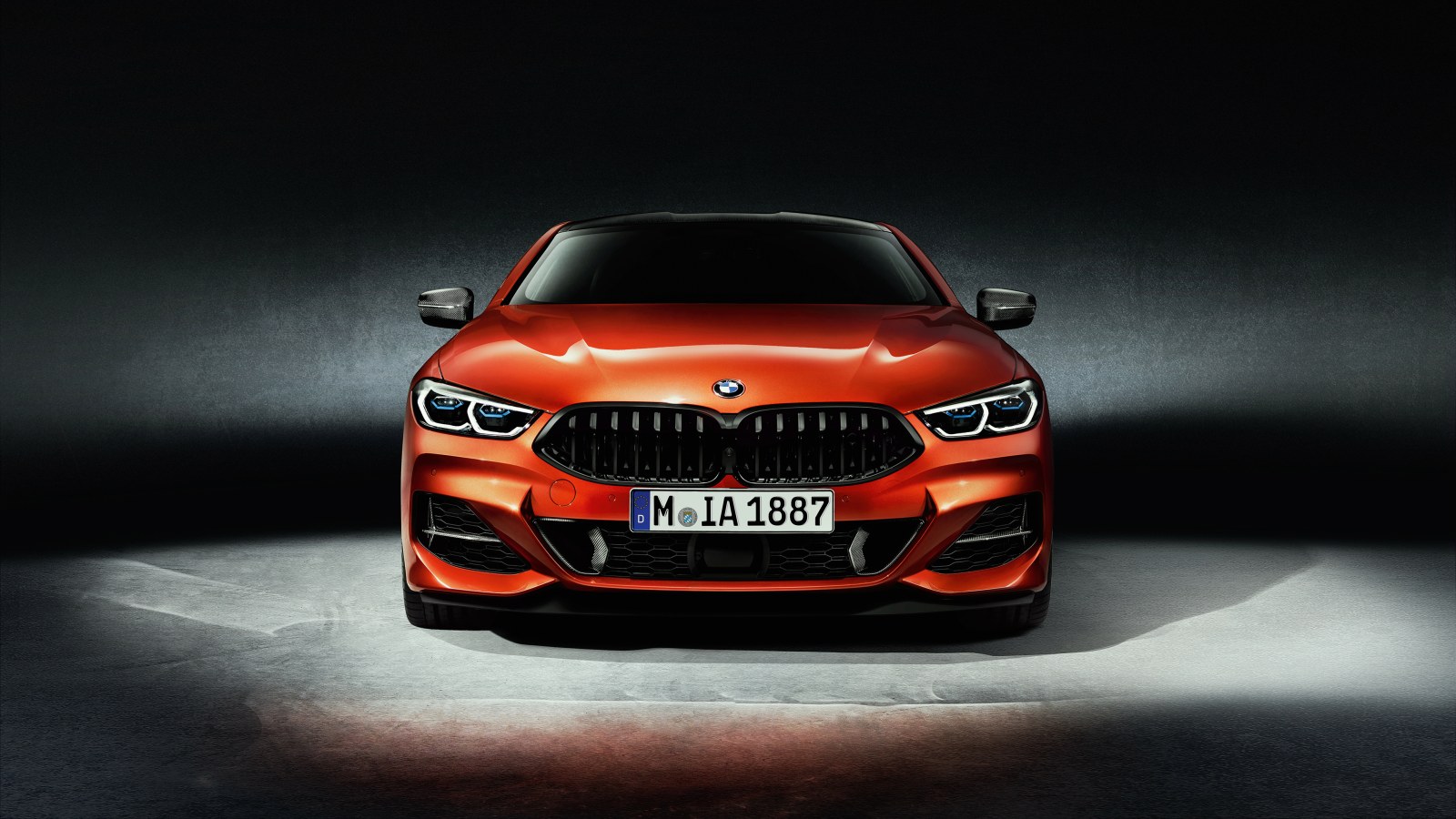 Bmw M850I Xdrive Carbon Package Sunset Orange 2019 — cars wallpaper