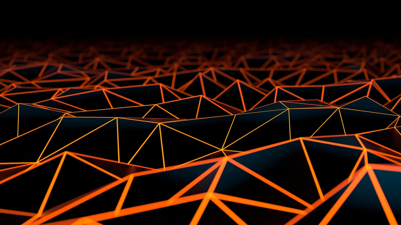Orange Triangular Mesh Wallpaper — Abstract wallpaper