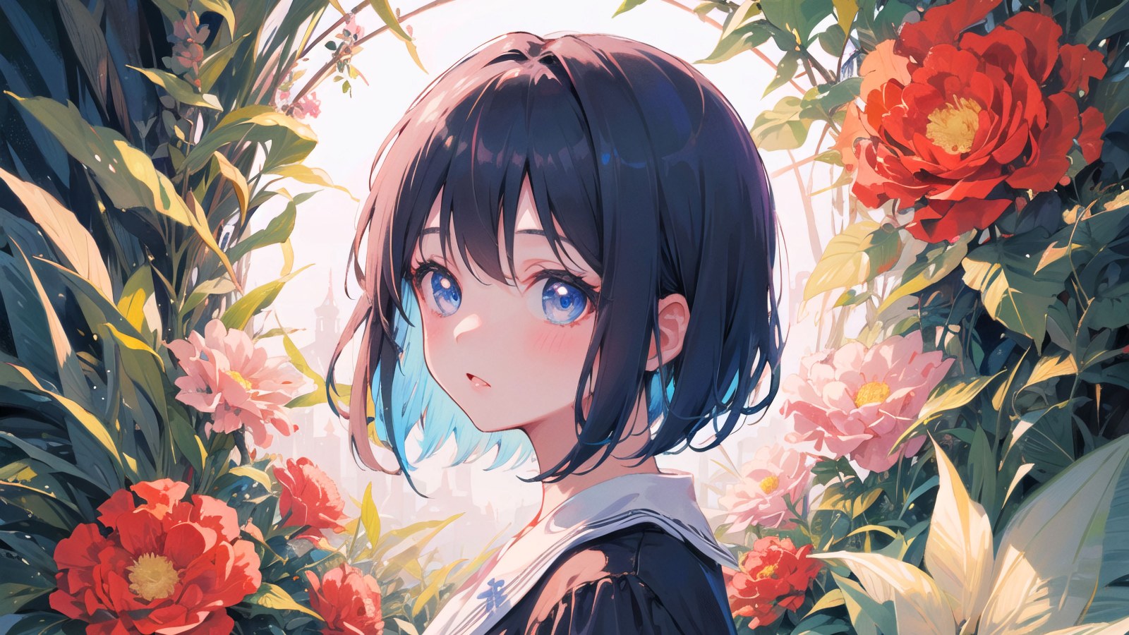 Flowers Desktop Background 4K Wallpaper — Anime wallpaper