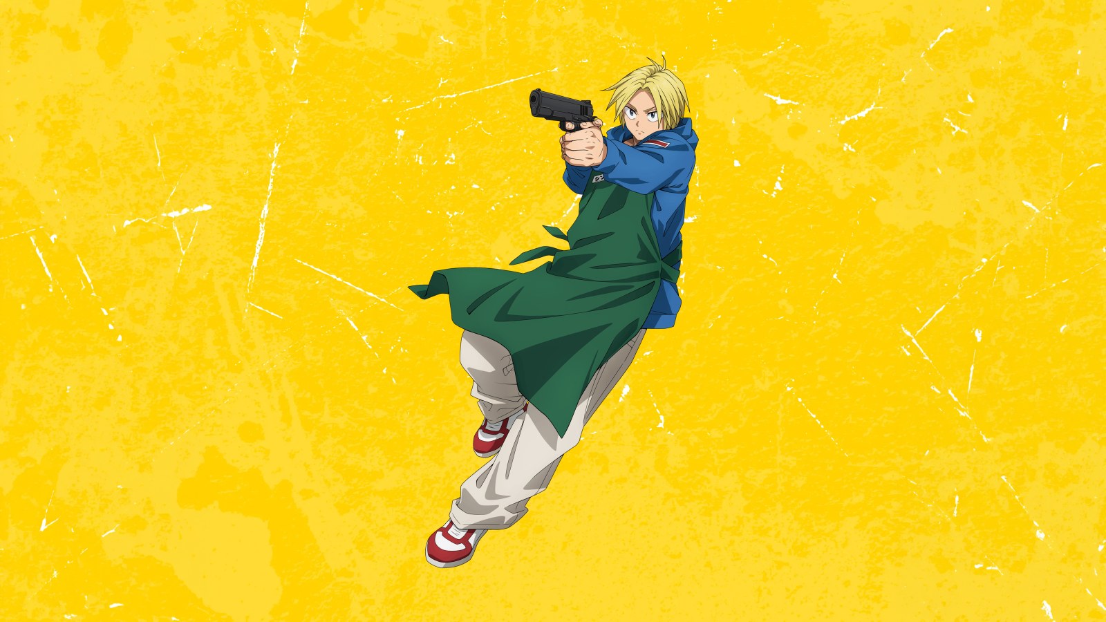 View of Shin Asakura in Warm Yellow Light — Anime wallpaper
