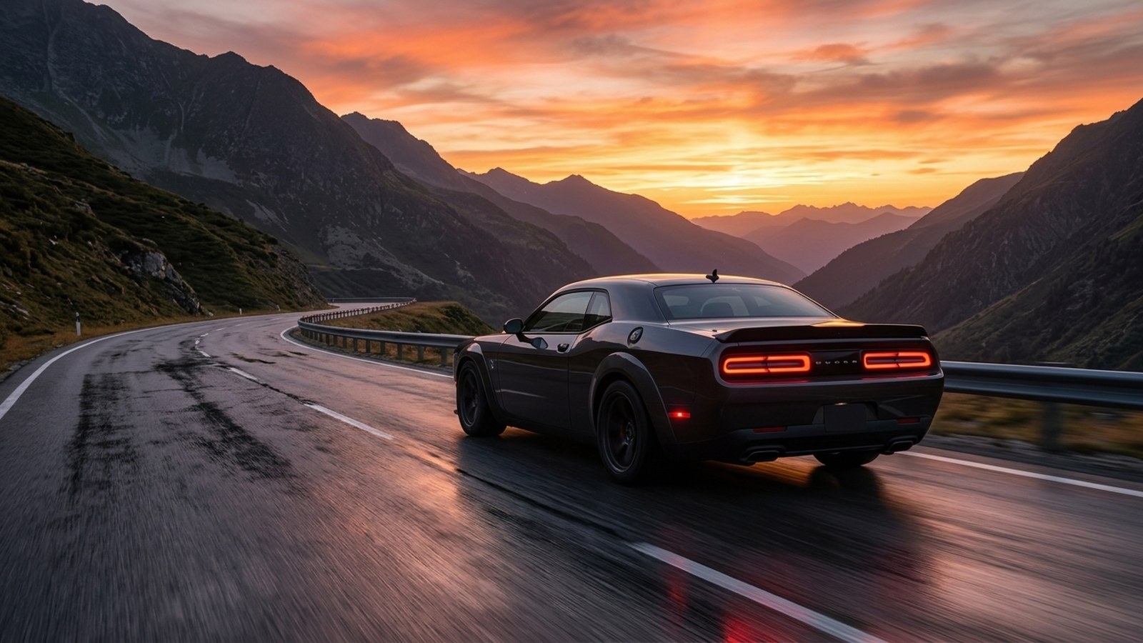 Sports Car at Sunset 4K Wallpaper — Cars wallpaper