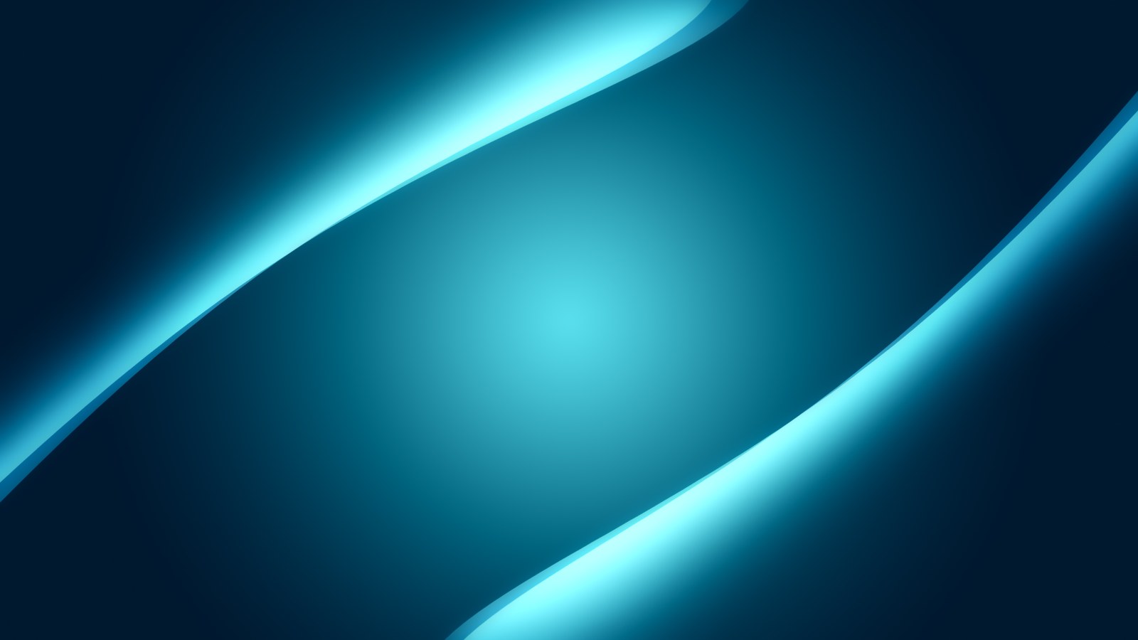 Glowing Cyan Horizon Wallpaper — Abstract wallpaper