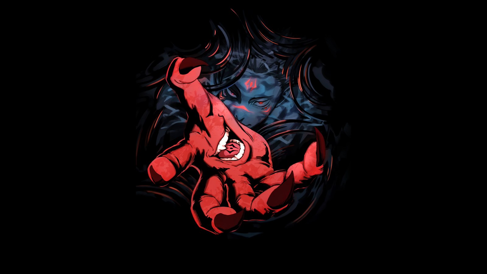 View of Jujutsu Kaisen in Deep Black Natural Light — Anime wallpaper