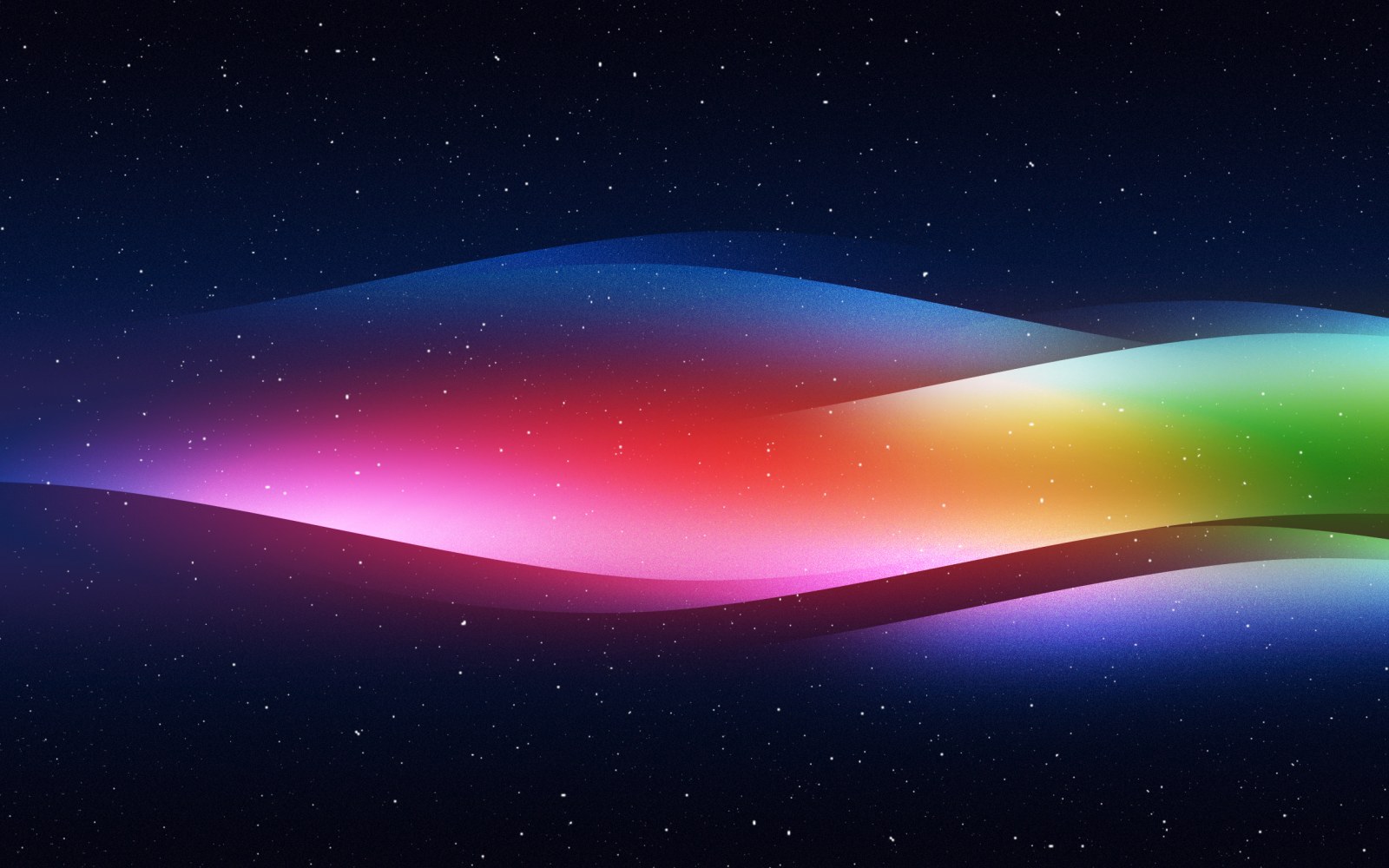 Colorful Light Wave on Dark Blue Wallpaper — Abstract wallpaper
