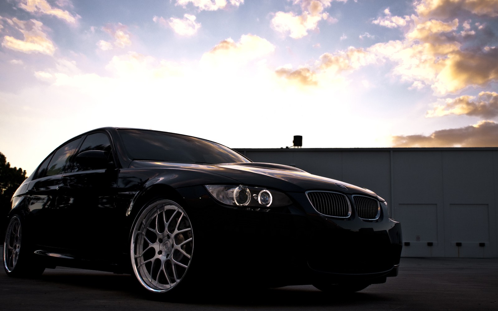 Black Sports Coupe at Sunset Wallpaper — Cars wallpaper