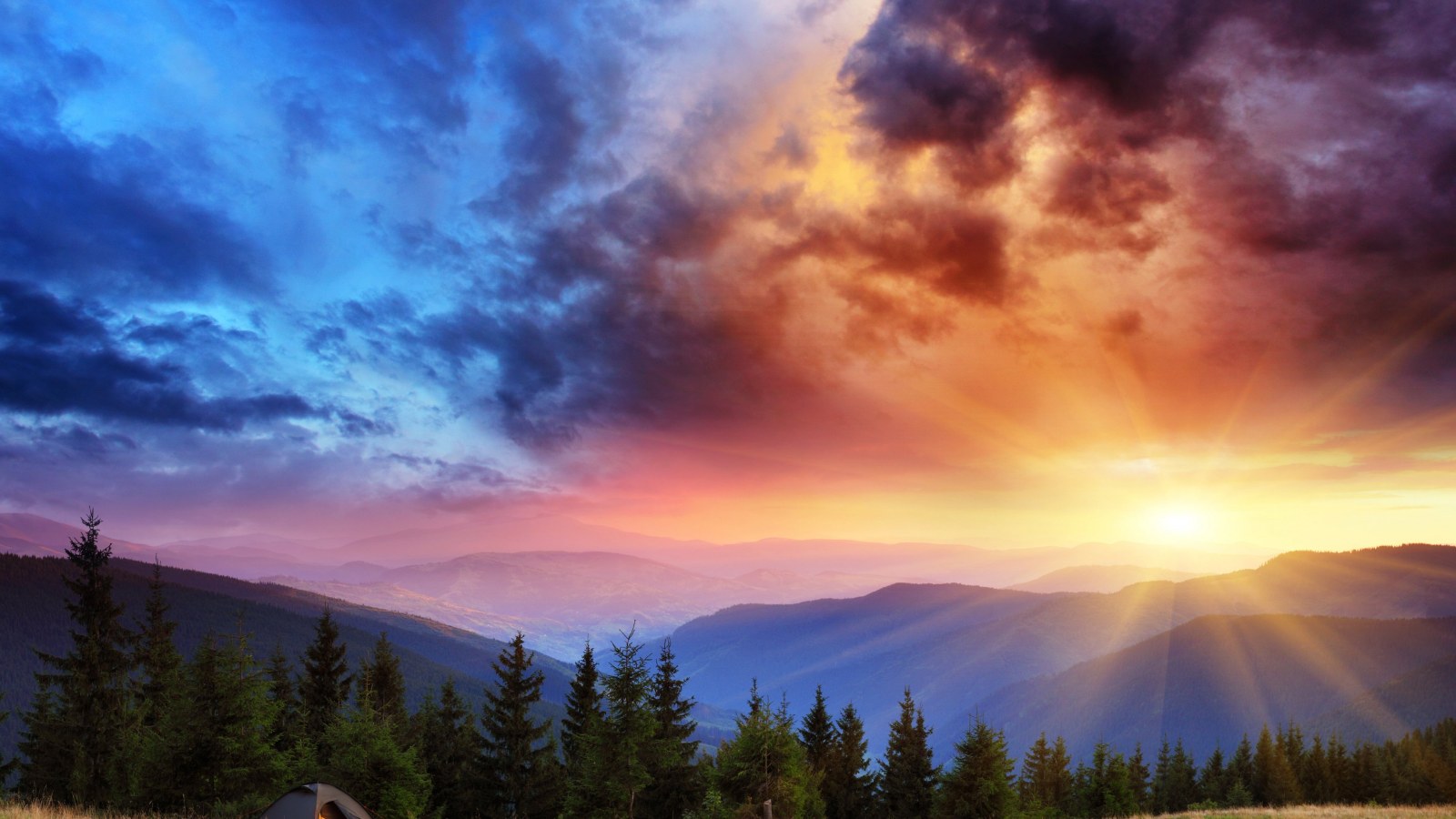 Sky of Sunrise Splendor in Orange Tones — Sunsets & Sunrises wallpaper