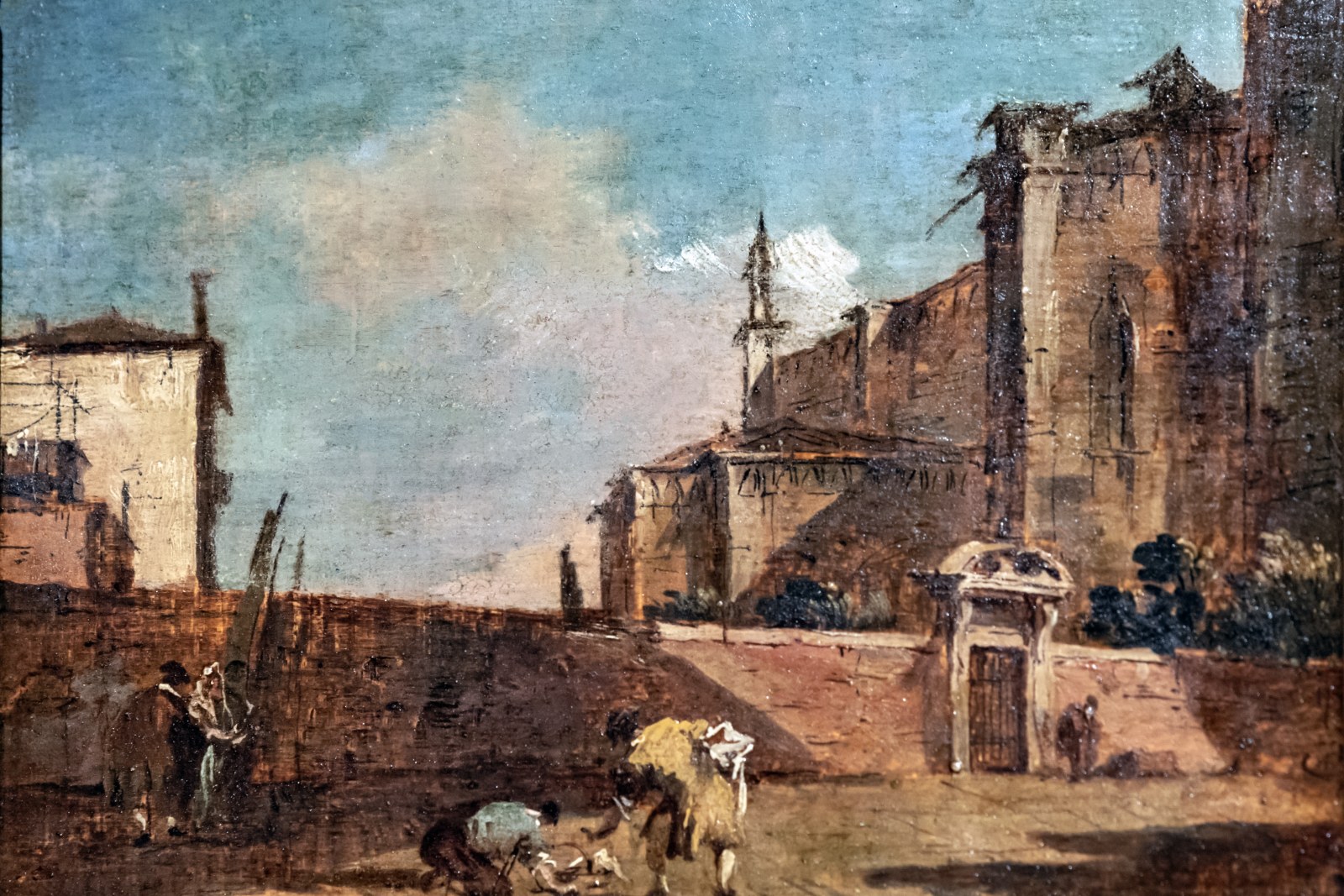 View of Bemberg Fondation Toulouse in Sky Blue Tones — Anime wallpaper