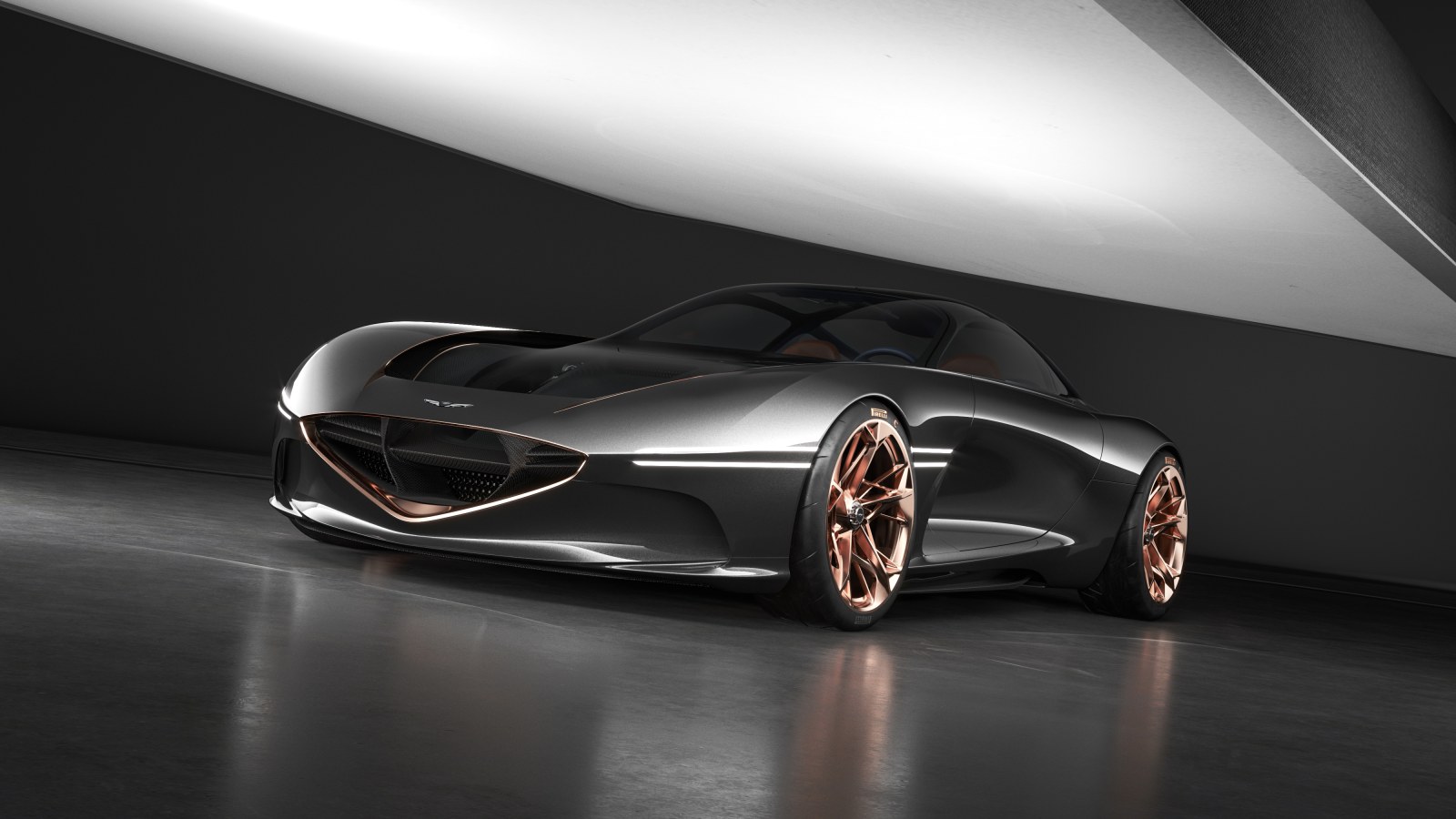 Genesis Essentia Concept New York Auto Show 2018 (cars, landscape)