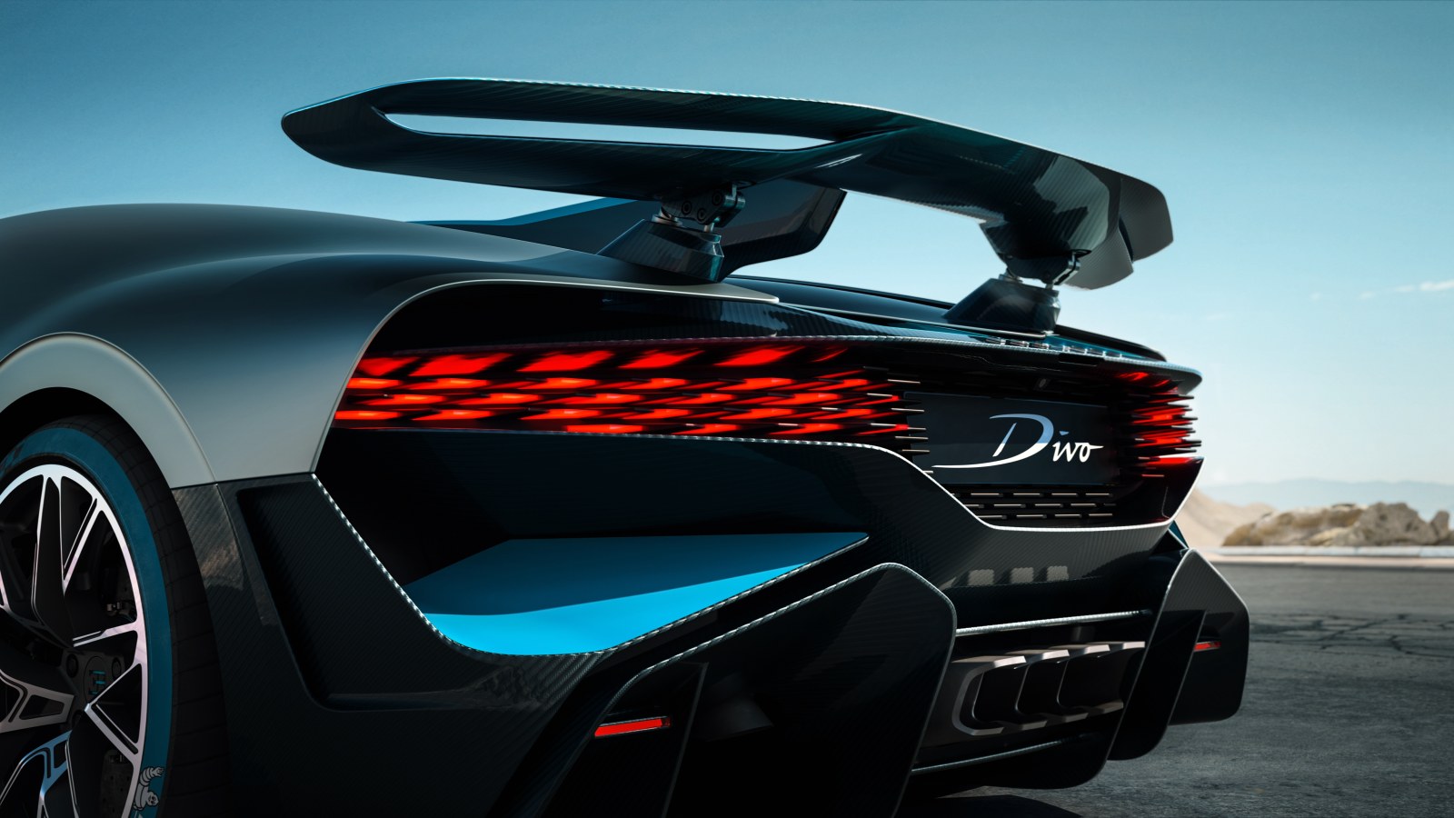 Bugatti Divo Led Tail Lights Rear View 2019 Wallpaper — Cars wallpaper