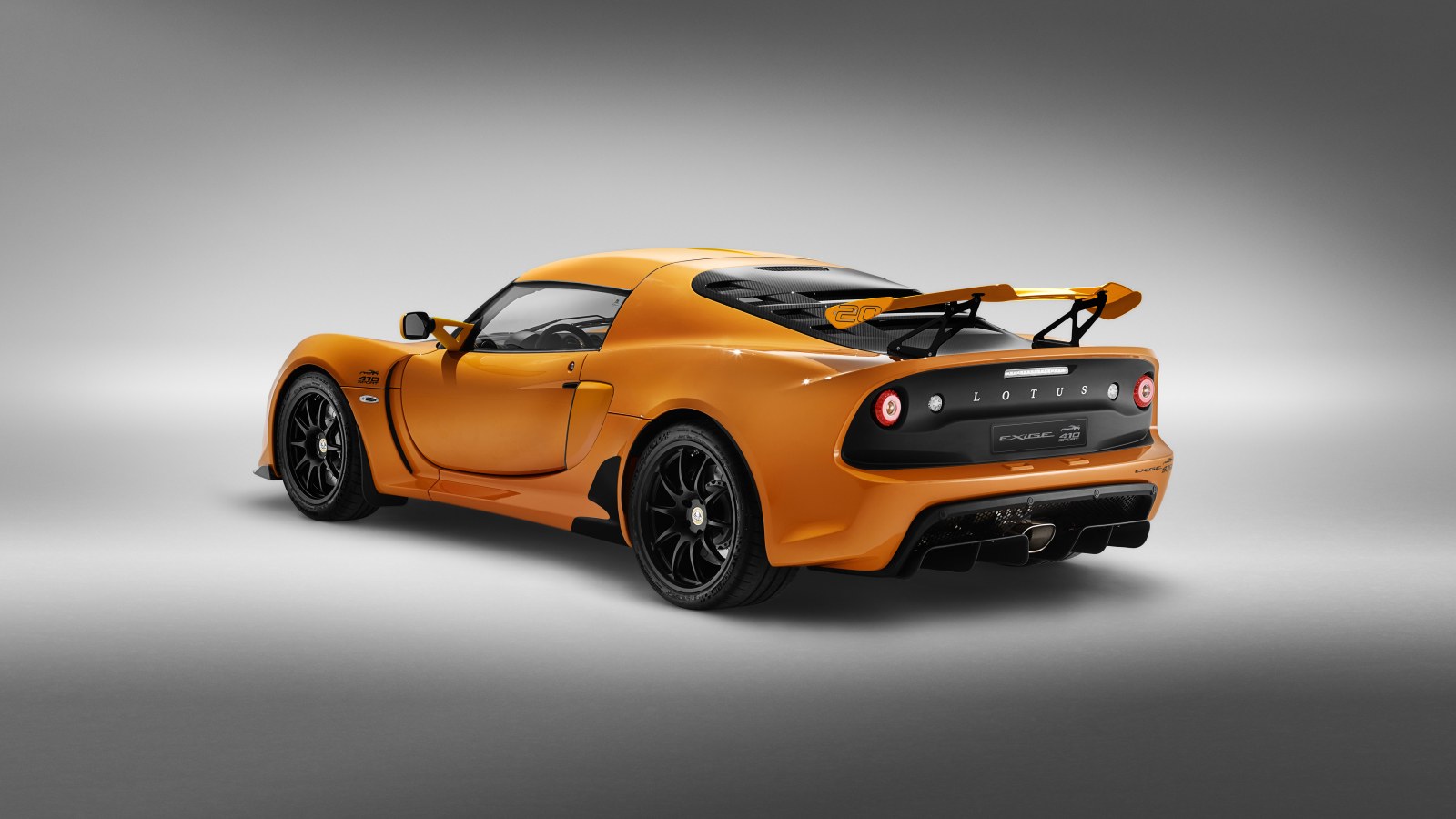 Orange Coupe Rear View — Cars wallpaper