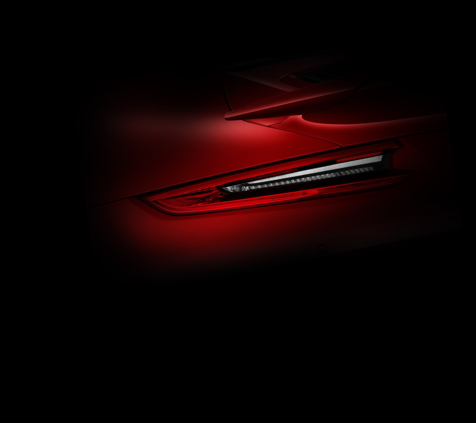 Red Glowing Tail Light Wallpaper — Abstract wallpaper