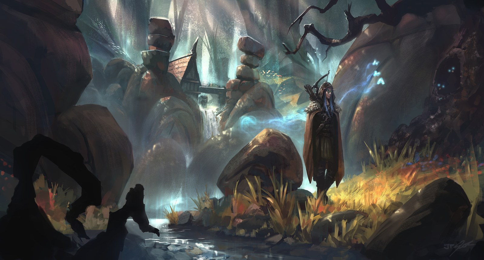 World of Warcraft Dark Forest Art — Games wallpaper