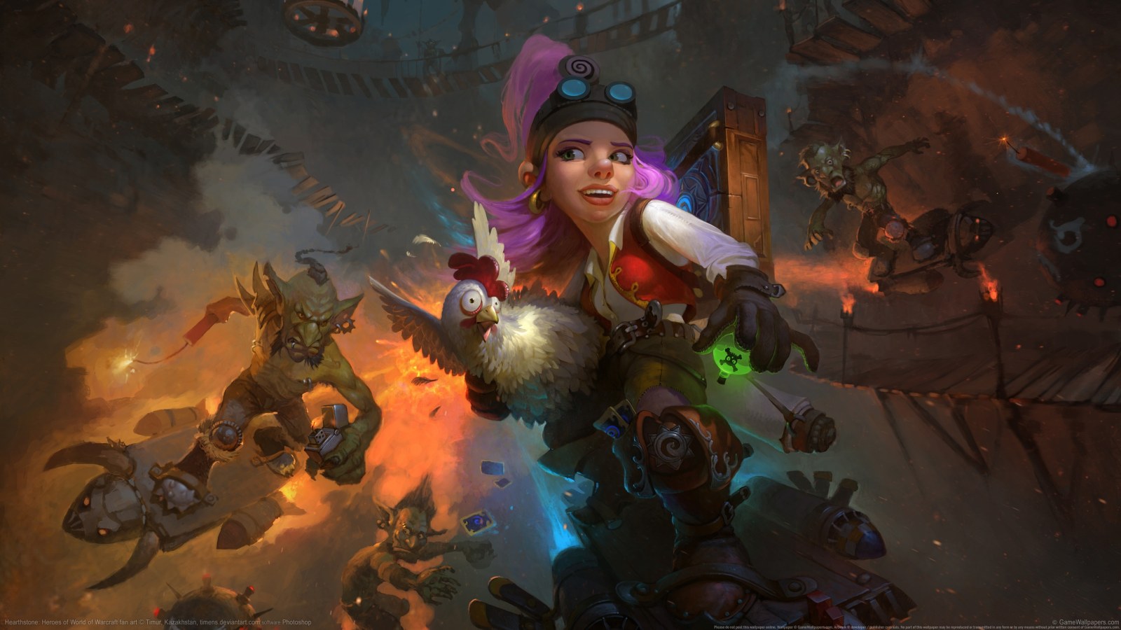 Hearthstone Gnome Engineer Art — Games wallpaper