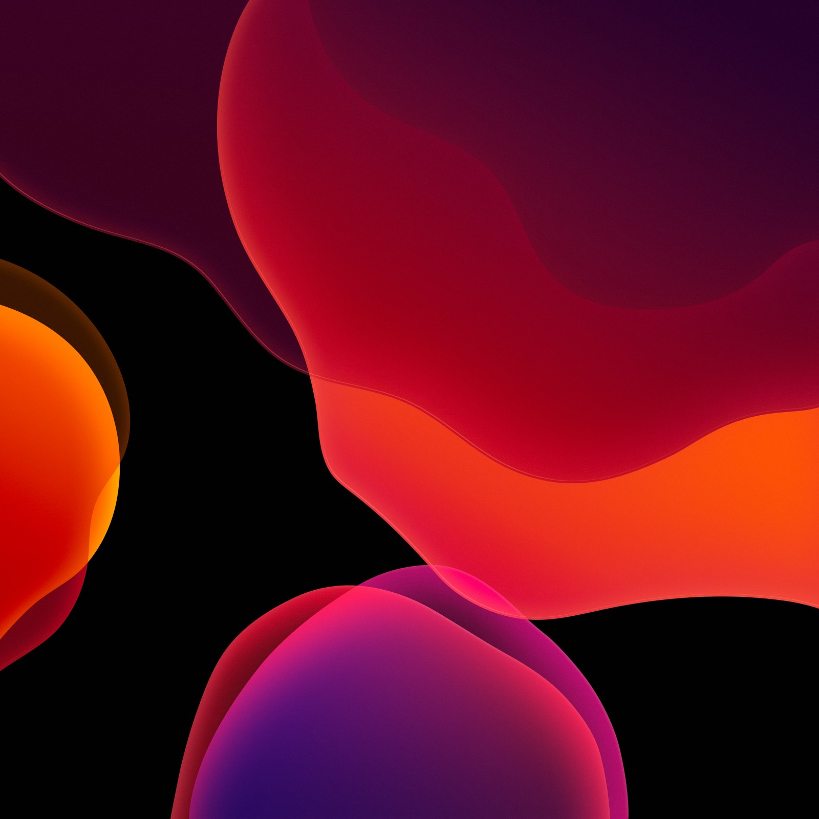 Red and Orange Flowing Gradient Wallpaper — Abstract wallpaper