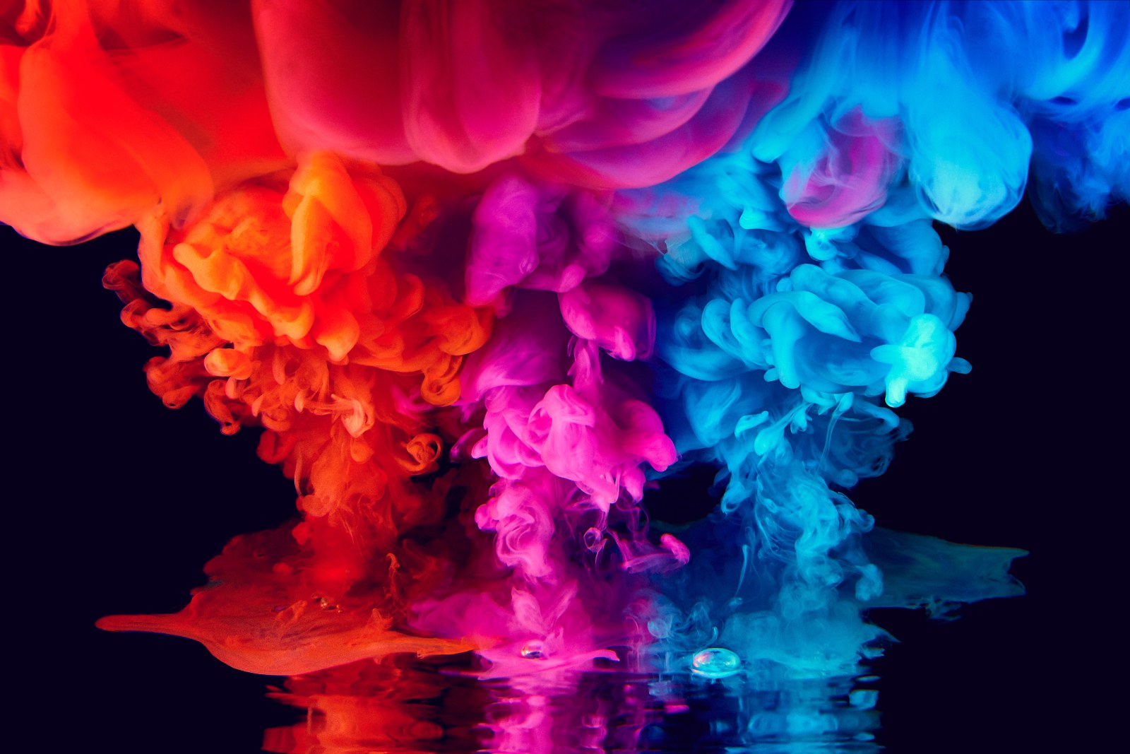 Colorful Ink Smoke Vibrant Wallpaper — Abstract wallpaper