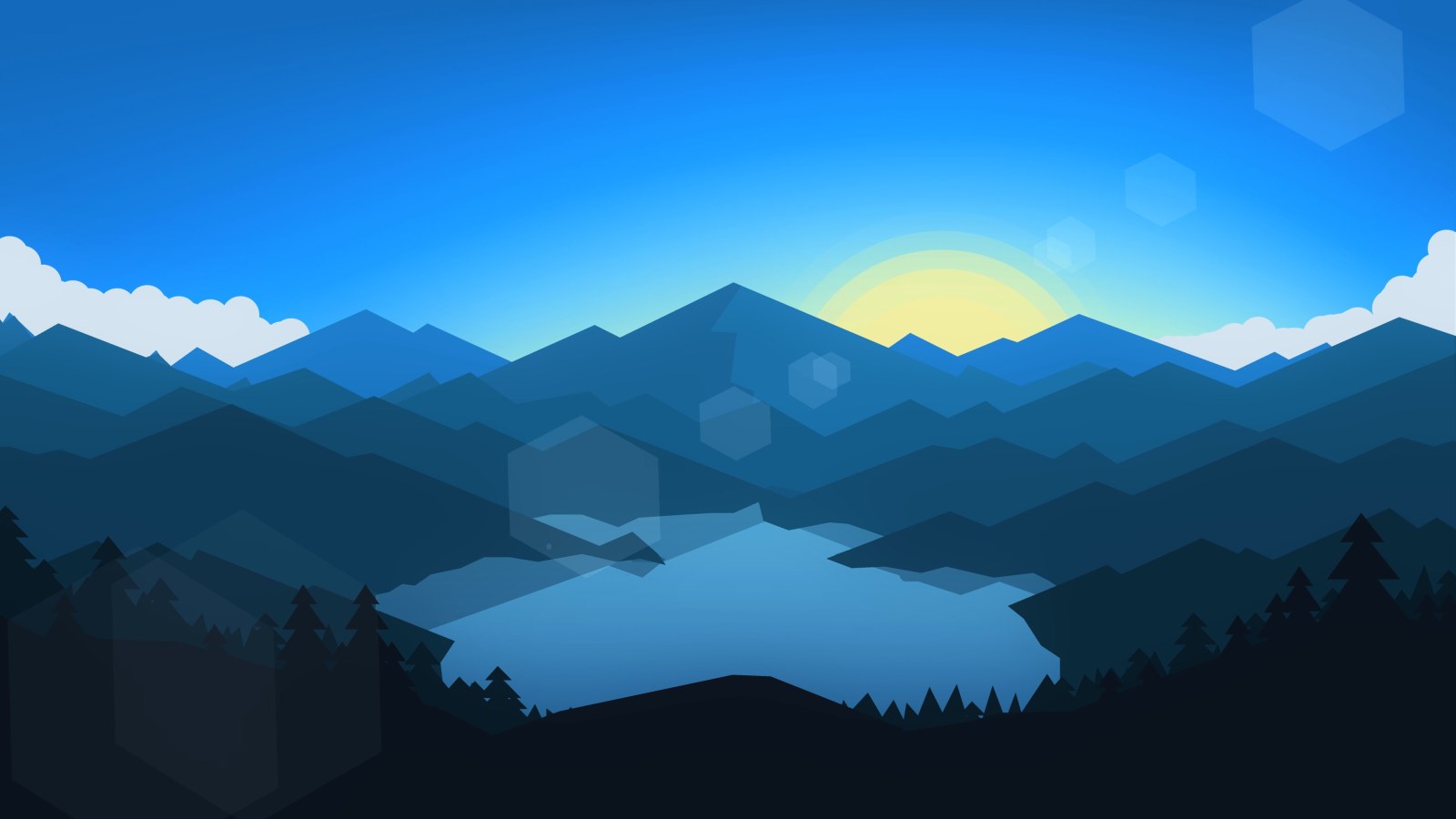 Mountains Scene — Mountains wallpaper