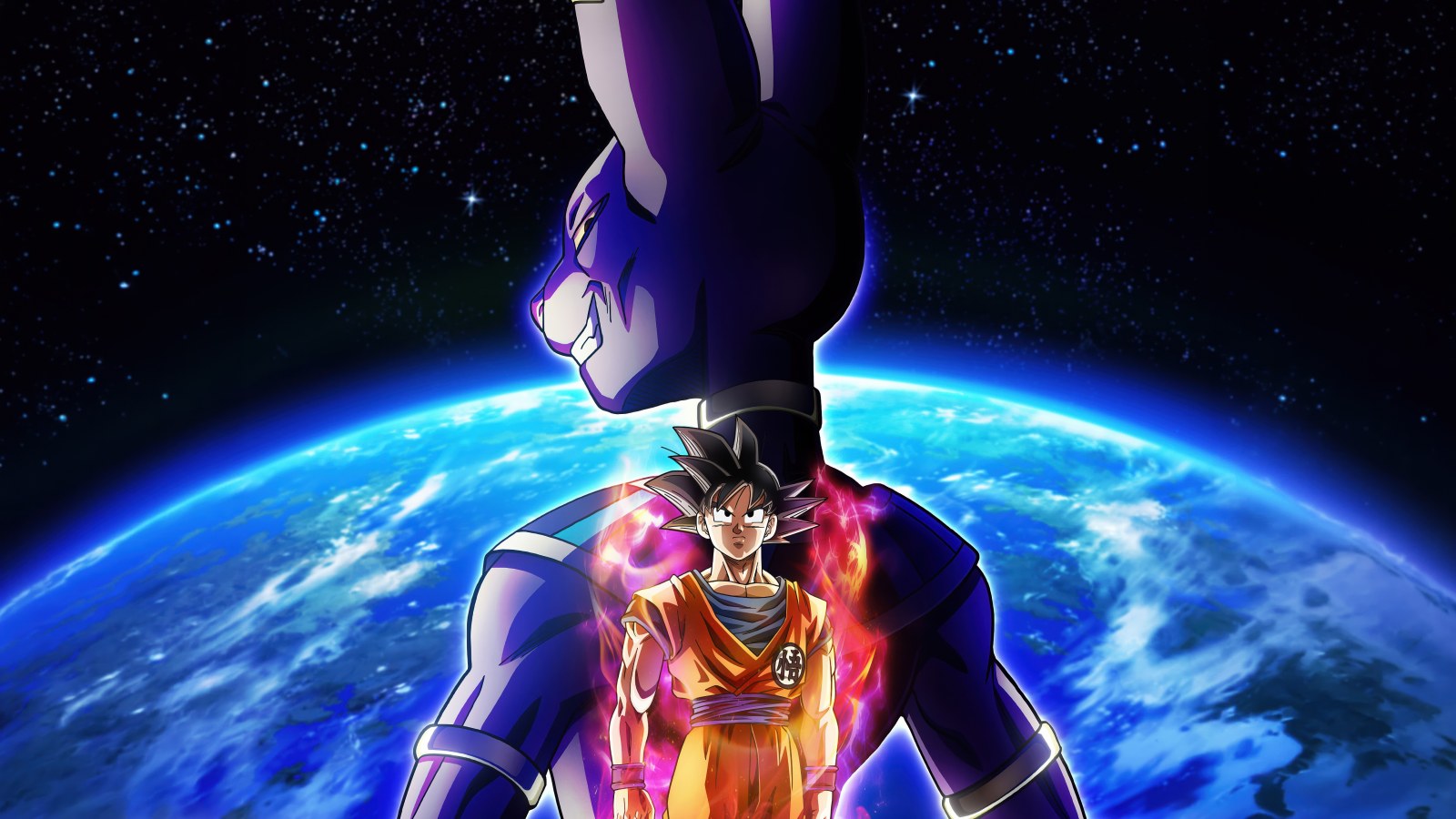Cool-Toned View of Dragon Ball Super: Beerus Desktop Background — Anime wallpaper