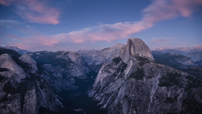 Mountain Dome at Twilight 4K Wallpaper — Nature wallpaper